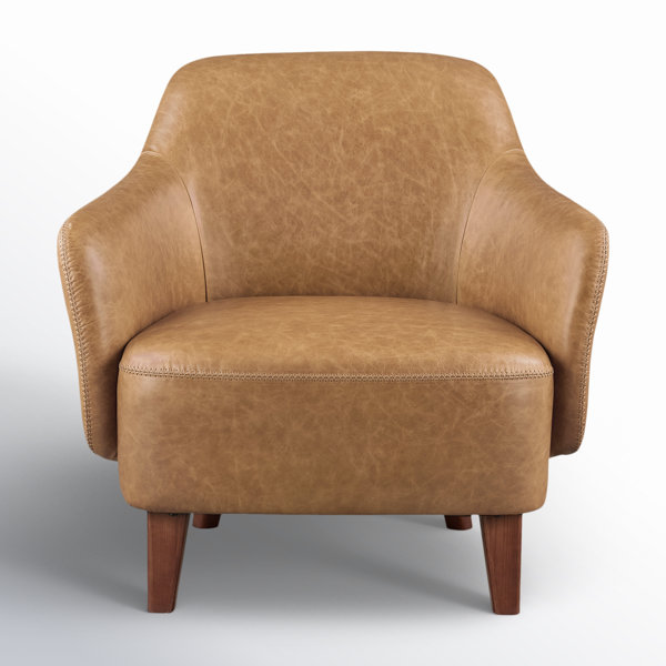 Austin Genuine Leather Armchair | Joss & Main